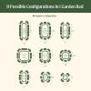 imageVego garden 17quot Tall 9 in 1 Raised Garden Bed Terra Cotta with 8Pack Solar Garden Lights