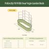 imageVego garden Modular Wall Trellis System Triple Section 40 Long for 20 x 40 Garden BedsVWT2080 for 20 x 80 Garden Beds