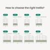 imageVego garden Modular Wall Trellis System Triple Section 40 Long for 20 x 40 Garden BedsVWT40 for 20 x 40 Garden Beds