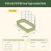 imageVego garden Modular Wall Trellis System Triple Section 40 Long for 20 x 40 Garden BedsVWT4080 for 40 x 80 Garden Beds
