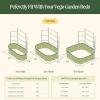 imageVego garden Modular Wall Trellis System Triple Section 40 Long for 20 x 40 Garden BedsVWT50 for 2 x 5  35 x 5  5 x 5 Garden Beds