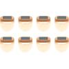 imageVego garden Rippled Solar Garden Lights with Auto Sensors Magnetize Securely to Raised Beds IPX4 Waterproof Outdoor LED Light for Patio ampamp Yard Terra Cotta 8 PackRippledTerra Cotta