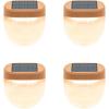 imageVego garden Rippled Solar Garden Lights with Auto Sensors Magnetize Securely to Raised Beds IPX4 Waterproof Outdoor LED Light for Patio ampamp Yard Terra Cotta 8 PackRippledTerra Cotta
