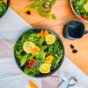 imageVego garden Salad Serving Bowl  2 Pack Olive GreenModern Gray