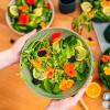 imageVego garden Salad Serving Bowl  2 Pack Olive GreenOlive Green