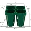 imageVego garden Seedling Suite Products 8 Pack Standard Seedling Trays with 10quot x 20quot Bottom Watering Trays10 x 10 Bottom Tray