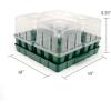 imageVego garden Seedling Suite Products 8 Pack Standard Seedling Trays with 10quot x 20quot Bottom Watering Trays10 x 10 Bottom Tray