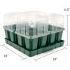 imageVego garden Seedling Suite Products 8 Pack Standard Seedling Trays with 10quot x 20quot Bottom Watering Trays10 x 10 Bottom Tray
