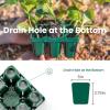 imageVego garden Seedling Suite Products 8 Pack Standard Seedling Trays with 10quot x 20quot Bottom Watering Trays10 x 10 Bottom Tray