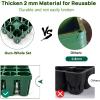 imageVego garden Seedling Suite Products 8 Pack Standard Seedling Trays with 10quot x 20quot Bottom Watering Trays10 x 10 Bottom Tray