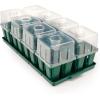 imageVego garden Seedling Suite Products 8 Pack Standard Seedling Trays with 10quot x 20quot Bottom Watering Trays10 x 20 Bottom Tray