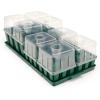imageVego garden Seedling Suite Products 8 Pack Standard Seedling Trays with 10quot x 20quot Bottom Watering Trays10 x 20 Bottom Tray