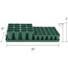imageVego garden Seedling Suite Products 8 Pack Standard Seedling Trays with 10quot x 20quot Bottom Watering Trays10 x 20 Bottom Tray