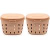 imageVego Garden InGround Worm Composter Outdoor Farm Compost Bin 7 Gallons BPAFree Composting System for Raised Garden Beds Tawny BrownTawny Brown