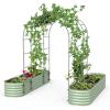 imageVego Garden Modular Arched Trellis System Single Section 15 Long Trellis for Garden Bed 20 x 35Kids Bed and 35 x 354 in 1VAT60  Triple Section 60 Long Trellis