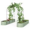 imageVego Garden Modular Arched Trellis System Single Section 15 Long Trellis for Garden Bed 20 x 35Kids Bed and 35 x 354 in 1VAT70  Single Section 70 Long Trellis