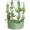 imageVego garden Modular Wall Trellis System Triple Section 40 Long for 20 x 40 Garden BedsVWTRB35 for 35 Round Garden Beds