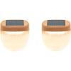 imageVego garden Rippled Solar Garden Lights with Auto Sensors Magnetize Securely to Raised Beds IPX4 Waterproof Outdoor LED Light for Patio ampamp Yard Terra Cotta 8 PackRippledTerra Cotta