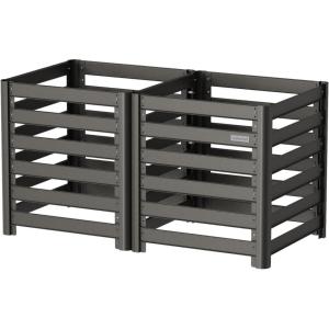 imageVego Garden 32quot Tall Modular Compost Bin 30quot x 30quot x 32quot60 x 30 x 32