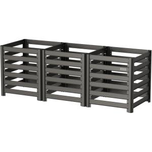 imageVego Garden 32quot Tall Modular Compost Bin 30quot x 30quot x 32quot90 x 30 x 32