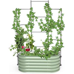 imageVego garden Modular Wall Trellis System Triple Section 40 Long for 20 x 40 Garden BedsVWT35 for 20 x 35 or 35 x 35 Garden Beds