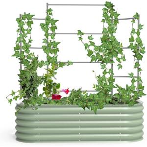 imageVego garden Modular Wall Trellis System Triple Section 40 Long for 20 x 40 Garden BedsVWT50 for 2 x 5  35 x 5  5 x 5 Garden Beds