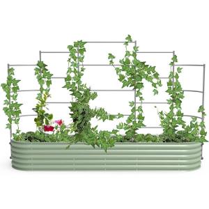 imageVego garden Modular Wall Trellis System Triple Section 40 Long for 20 x 40 Garden BedsVWT95 for 25 x 95 Garden Beds