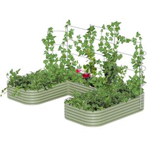 imageVego garden Modular Wall Trellis System Triple Section 40 Long for 20 x 40 Garden BedsVWTUJB for UShaped Jumbo Size