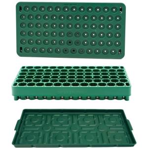 imageVego garden Seedling Suite Products 8 Pack Standard Seedling Trays with 10quot x 20quot Bottom Watering Trays10 x 20 Bottom Tray