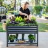 image17quot Tall 9 in 1 Metal Raised Garden Bed ampamp 32quot Tall 2 x 4 Elevated Garden Bed