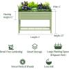 imageElevated Raised Garden BedV Series 2 x 6 Garden Beds with Legs ampamp Storage Rack for Patio Porch 1000 Lbs Weight Capacity Outdoor Planter Boxes for Gardening Herbs Vegetables Flowers Pearl WhitePearl White