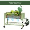 imageElevated Raised Garden BedV Series 2 x 6 Garden Beds with Legs ampamp Storage Rack for Patio Porch 1000 Lbs Weight Capacity Outdoor Planter Boxes for Gardening Herbs Vegetables Flowers Pearl WhitePearl White