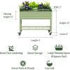 imageElevated Raised Garden BedV Series 2 x 6 Garden Beds with Legs ampamp Storage Rack for Patio Porch 1000 Lbs Weight Capacity Outdoor Planter Boxes for Gardening Herbs Vegetables Flowers Pearl WhitePearl White