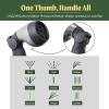 imageGarden Hose Nozzle  9 Spray Patterns Metal Thumb Control OnOff Valve High Pressure Heavy Duty Water Hose Spray Nozzle for Gardening Lawn Care and Cleaning TasksSeaweed GreenTidepool Blue