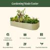 imageVego Garden 17quot Tall 10 in 1 25ft x 95ft Raised Garden Bed ampamp 95ft Wide Metal Trellis
