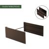 imageVego Garden 17quot Tall 41quot Wide Extension Kit for Modern Raised Garden Beds Urban CharcoalUmber Brown