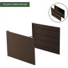 imageVego Garden 32quot Tall 41quot Wide Extension Kit for Modern Raised Garden Beds Urban CharcoalUmber Brown