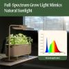 imageVego Garden Grow Lights Stand for Indoor Plants Full Spectrum LED Grow Light with Customized 5 Modes for Seed Starting Leafy Herbs Fruits ampamp Microgreens 1 Pack1 Tier Stand