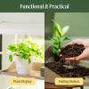 imageVego Garden Grow Lights Stand for Indoor Plants Full Spectrum LED Grow Light with Customized 5 Modes for Seed Starting Leafy Herbs Fruits ampamp Microgreens 1 Pack2 Tier