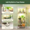 imageVego Garden Grow Lights Stand for Indoor Plants Full Spectrum LED Grow Light with Customized 5 Modes for Seed Starting Leafy Herbs Fruits ampamp Microgreens 1 Pack4 Tier