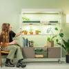 imageVego Garden Grow Lights Stand for Indoor Plants Full Spectrum LED Grow Light with Customized 5 Modes for Seed Starting Leafy Herbs Fruits ampamp Microgreens 1 Pack4 Tier with Storage Pro