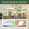 imageVego Garden Grow Lights Stand for Indoor Plants Full Spectrum LED Grow Light with Customized 5 Modes for Seed Starting Leafy Herbs Fruits ampamp Microgreens 1 Pack4 Tier with Storage Pro