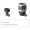 imageVego Garden Hose Fitting Quick Connector Set with Water Stop ampamp Lock Feature Quick Release Kit Hose Fittings and Adapters V2 Set of 5Set of 4 V1