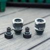 imageVego Garden Hose Fitting Quick Connector Set with Water Stop ampamp Lock Feature Quick Release Kit Hose Fittings and Adapters V2 Set of 5Set of 4 V1