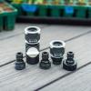 imageVego Garden Hose Fitting Quick Connector Set with Water Stop ampamp Lock Feature Quick Release Kit Hose Fittings and Adapters V2 Set of 5Set of 5 V1