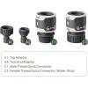imageVego Garden Hose Fitting Quick Connector Set with Water Stop ampamp Lock Feature Quick Release Kit Hose Fittings and Adapters V2 Set of 5Set of 5 V2