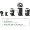 imageVego Garden Hose Fitting Quick Connector Set with Water Stop ampamp Lock Feature Quick Release Kit Hose Fittings and Adapters V2 Set of 5Set of 6 V1