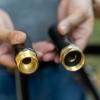 imageVego Garden Leader Hose 6ft with Brass Thread and Swivel Grip Sleeve 12quot Leader Garden Water Hose with Male to Female Fittings for Garden ampamp Yard58 75ft