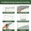 imageVego Garden Metal Frame Tomato Trellis Garden Trellis for Climbing Plants Like Cucumber Beans Tomatoes ampamp Vines 50ft Long Metal Trellis for Raised Garden Beds95ft