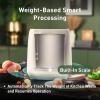 imageVego Kitchen Composter 4L Electric Composter Countertop 5 Modes WeightBased Smart Compost Bin with App Odorless AutoCleaning Food Waste Compost Machine Indoor BlackWhite